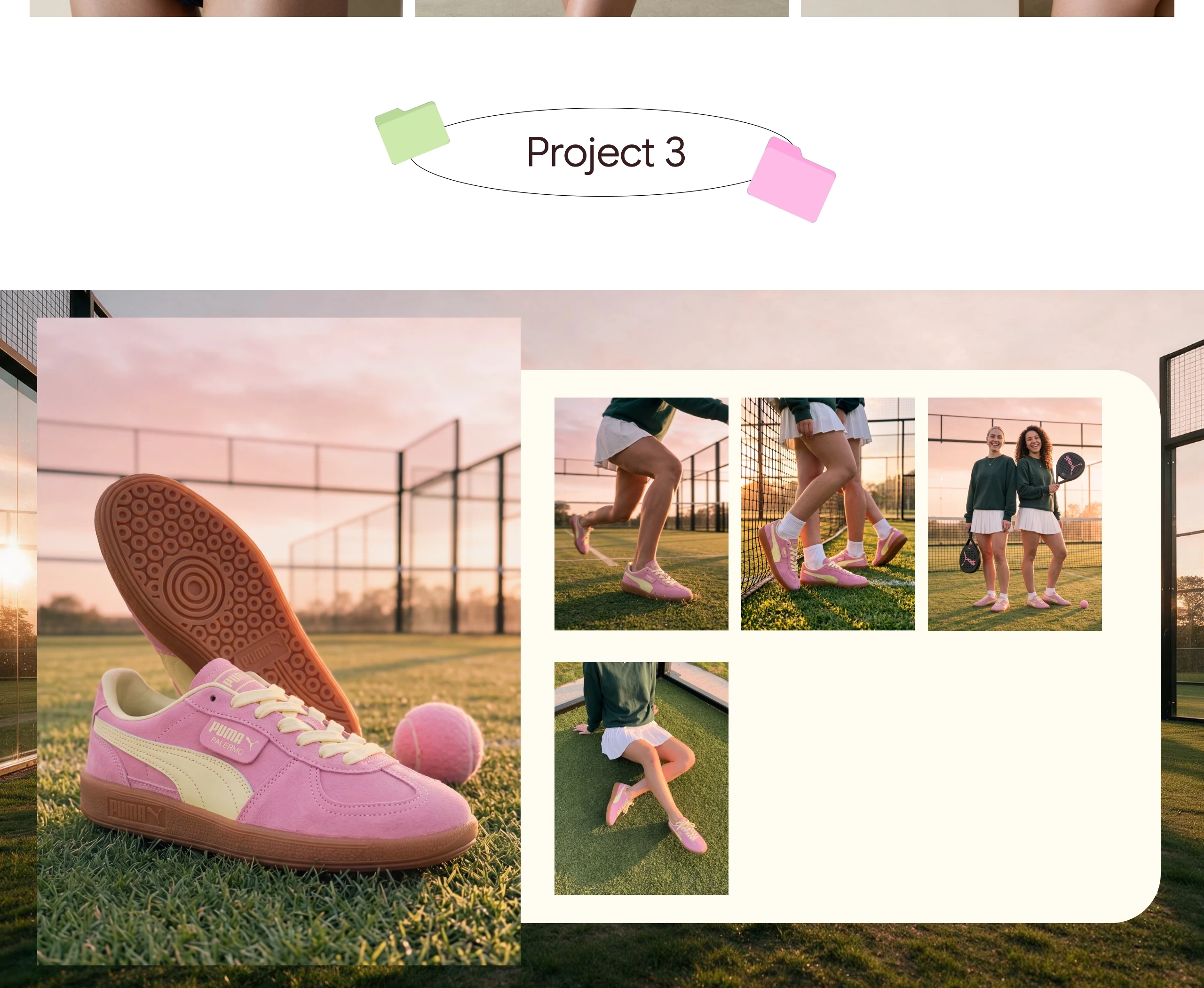 Project 3: sportswear social media campaign with a consistent outdoor visual world